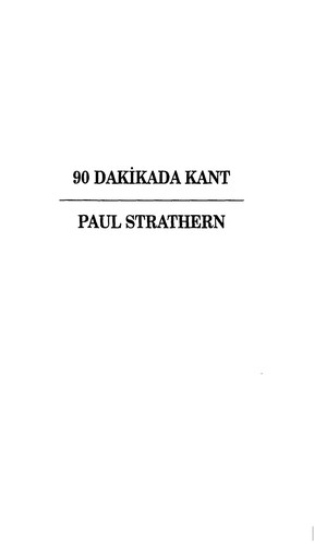 90 dakikada Kant