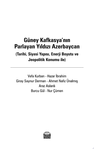 Hazardan Karadenize Stratejik Bakis