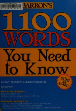 Barron's 1100 words you need to know