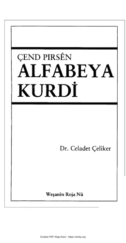 Çend Pirsên Alfabeya Kurd kitap kapağı