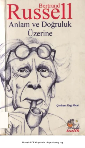 Anlam ve Doğruluk Üzerine kitap kapağı