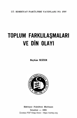 Toplum Farklılaşmaları ve Din Olayı
