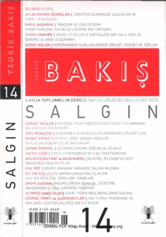 Bakış Sayı 14 Salgın Ağustos 2021 kitap kapağı