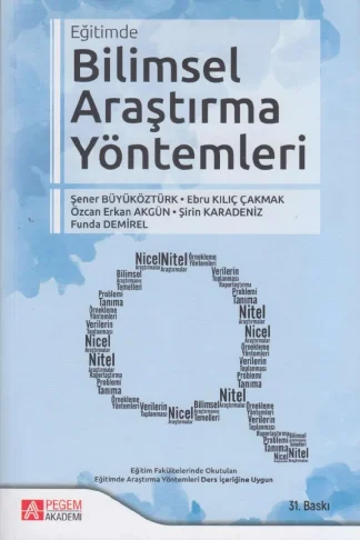 vd Eğitimde Bilimsel Araştırma Yöntemleri kitap kapağı