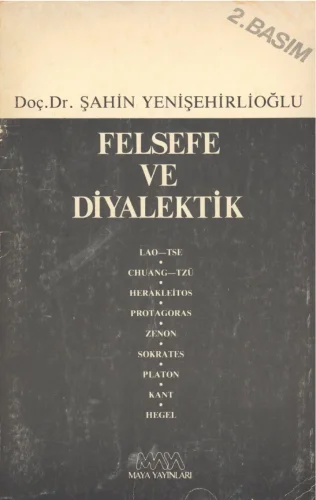 Şahin Yenişehirlioğlu Felsefe ve Diyalektik Maya Yayınları kitap kapağı