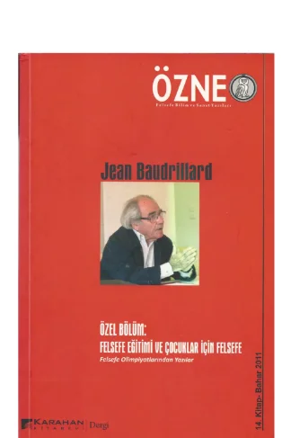 Özne Sayı 14 Jean Baudrillard Bahar