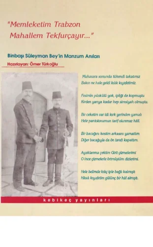 Türkoğlu Binbaşı Süleyman Beyin Manzum Anıları Kekibeç Yayınları