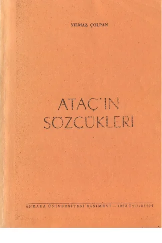 Ataçın Sözcükleri kitap kapağı