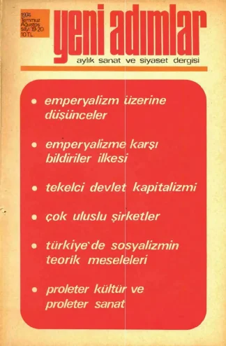 Yeni Adımlar Sayı 19 20 Temmuz Ağustos