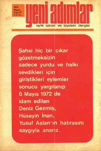 Yeni Adımlar Sayı 17 Mayıs