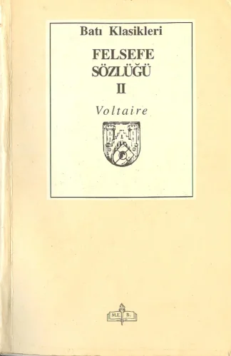 Felsefe Sözlüğü Cilt II