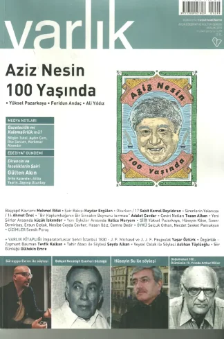 Varlık Dergisi Sayı 1298 Aralık