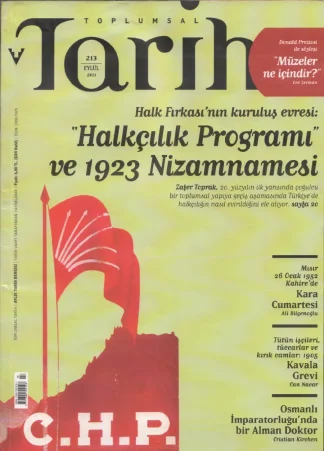Toplumsal Tarih Sayı 213 Eylül
