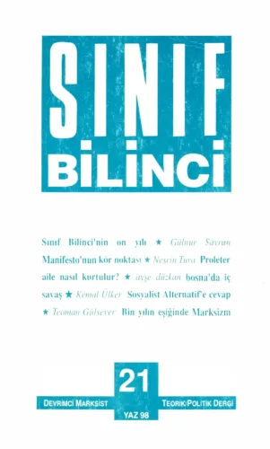 Sınıf Bilinci Dergisi Sayı 21 1998 Yaz