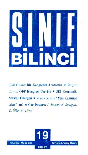 Sınıf Bilinci Dergisi Sayı 19 1998 Kış