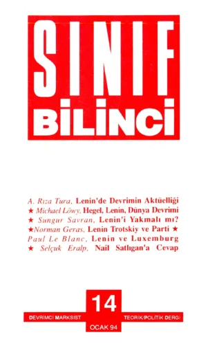 Sınıf Bilinci Dergisi Sayı 14 1994 Ocak