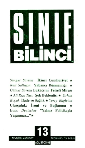 Sınıf Bilinci Dergisi Sayı 13 1993 Ağustos