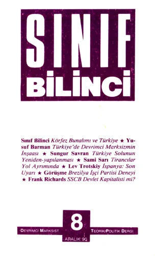 Sınıf Bilinci Dergisi Sayı 08 1990 Aralık