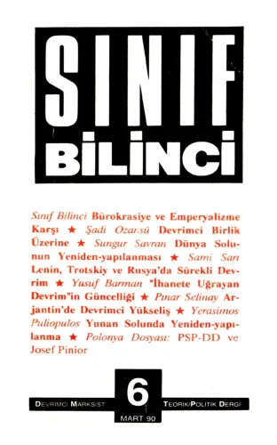 Sınıf Bilinci Dergisi Sayı 06 1990 Mart