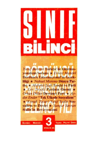 Sınıf Bilinci Dergisi Sayı 03 1998 Aralık