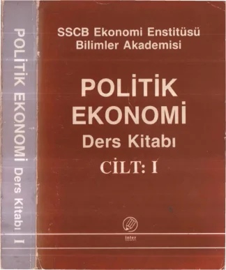 Enstitüsü Bilimler Akademisi Politik Ekonomi Ders Kitabı Cilt I