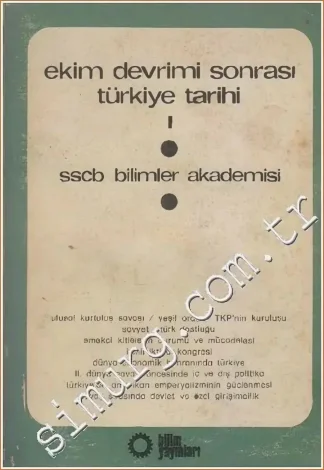 Akademisi Ekim Devrimi Sonrası Türkiye Tarihi Cilt