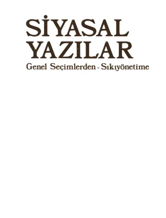 Genel Seçimlerden Sıkıyönetim Devrimci