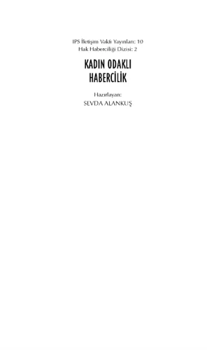 Kadın Odaklı Habercilik İPS Yayınları