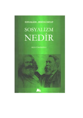 Sosyalizm 1 Kitap Sosyalizm Nedir