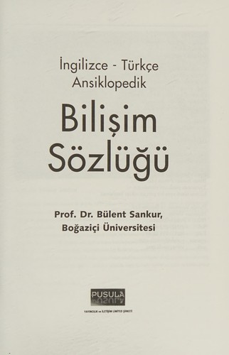 İngilizce - Türkçe ansiklopedik bilişim sözlüǧü