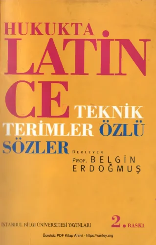 Hukukta Latince Teknik Terimler ve Özlü Sözler