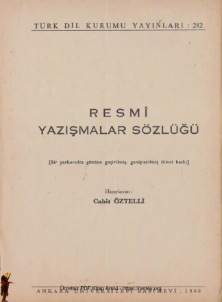 Resmi Yazışmalar Sözlüğü