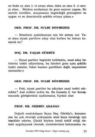 Ekonomik ve Sosyal Etüdler Konferans Heyeti 25 Mart 1969 Ön Seçim Nermin Abadan Unat