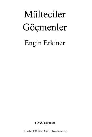 Mülteciler Göçmenler TDAS Yayınları