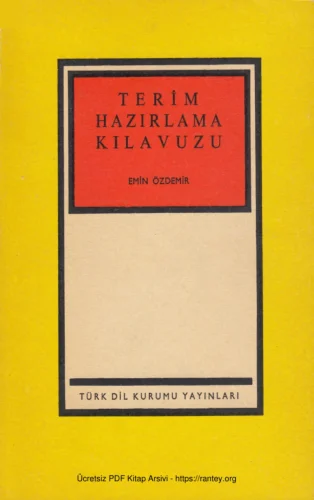 Terim Hazırlama Kılavuzu