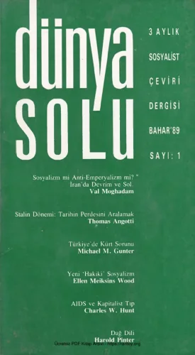 Dünya Solu Sayı 001