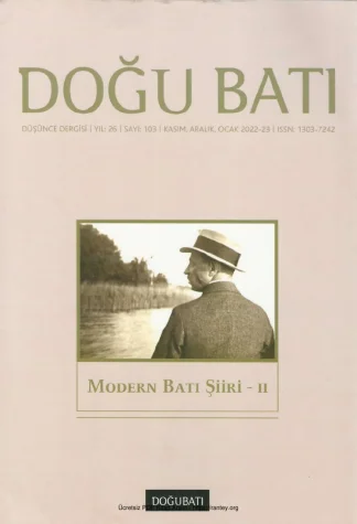 Doğu Batı Sayı 103 - Modern Batı Şiiri 2