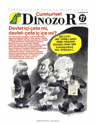 Dinozor Cumhuriyet Parasız Eki Sayı 27 kitap kapağı