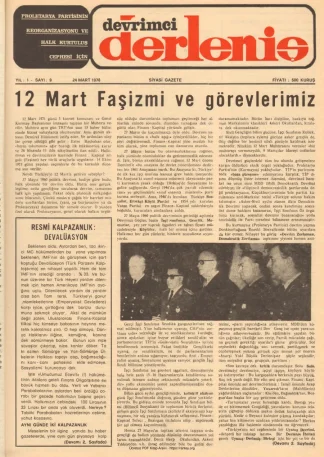 Devrimci Derleniş Sayı 09