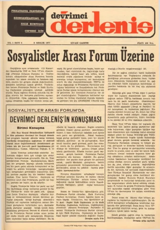 Devrimci Derleniş Sayı 06 kitap kapağı