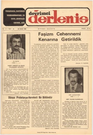 Devrimci Derleniş Sayı 22