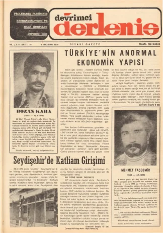 Devrimci Derleniş Sayı 19