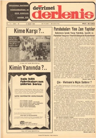 Devrimci Derleniş Sayı 18