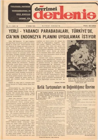 Devrimci Derleniş Sayı 16