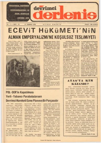 Devrimci Derleniş Sayı 12