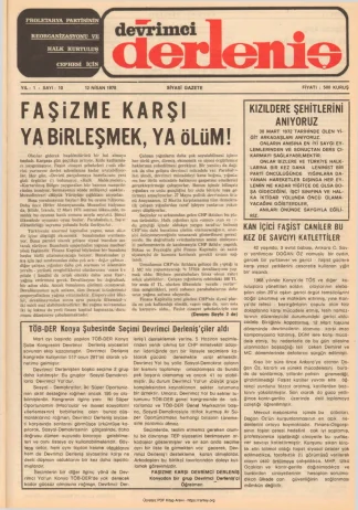 Devrimci Derleniş Sayı 10