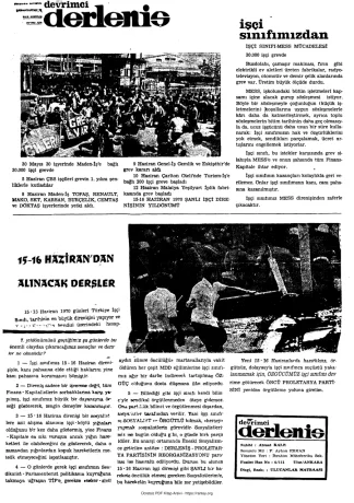 Devrimci Derleniş Sayı 01