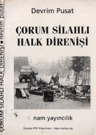 Çorum Silahlı Halk Direnişi Nam Yayınları