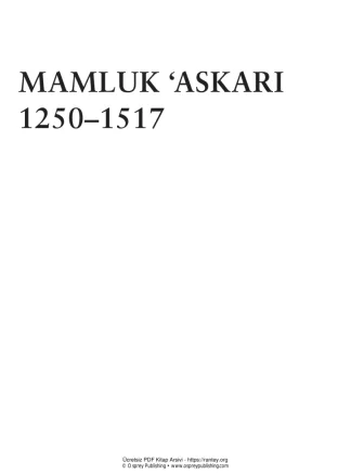 Mamluk Askari 1250 1517