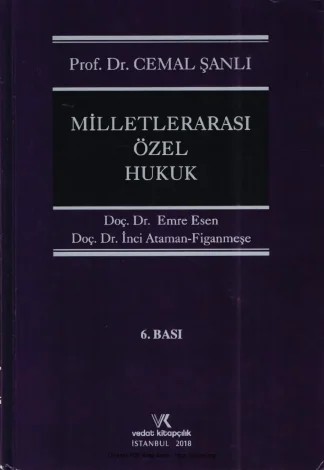 Emre Esen İnci Ataman Figanmeşe Milletlerarası Özel Hukuk Vedat Yayınları